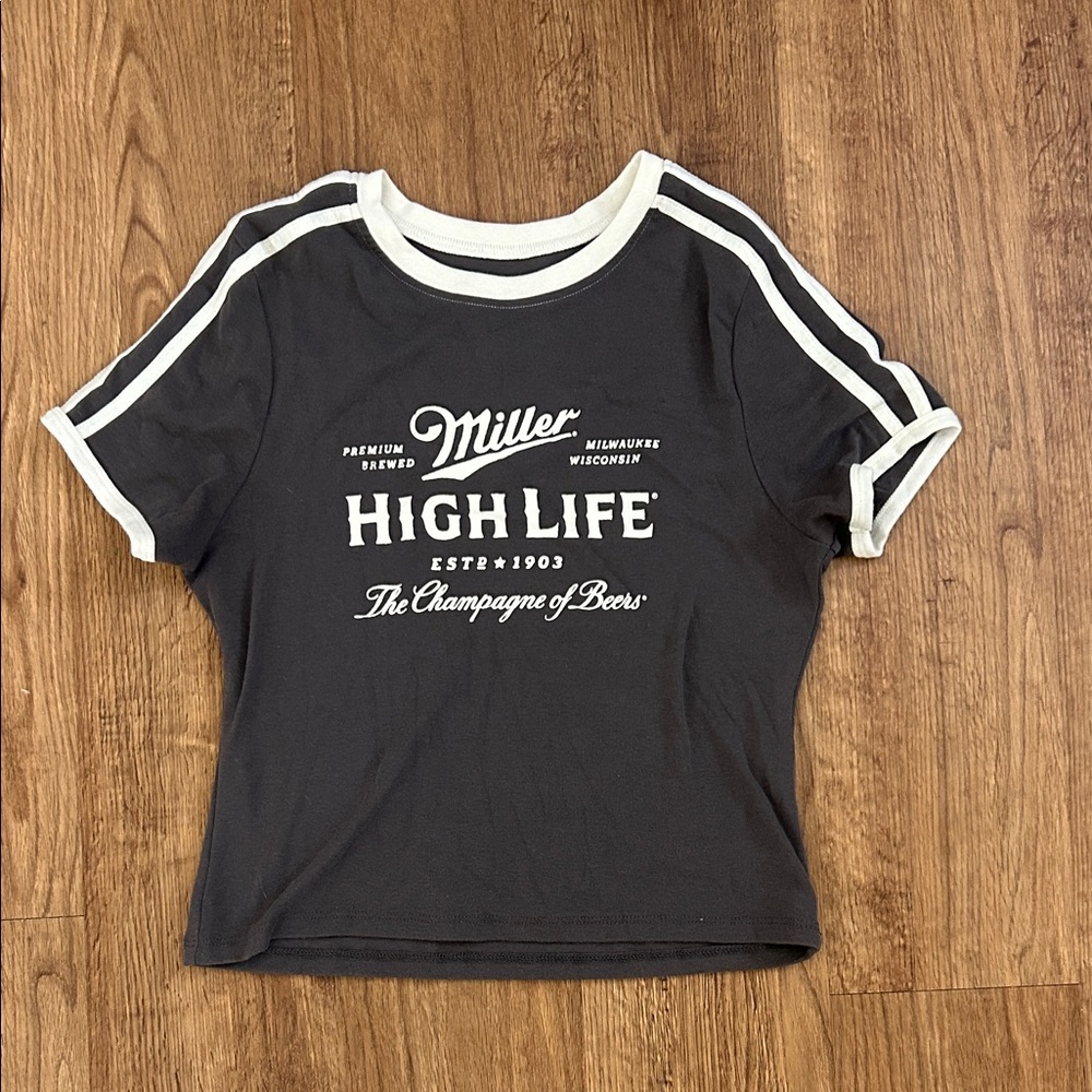 Miller Women's Charcoal Short Sleeve Tee
